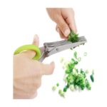 Stainless_Steel_Fruit_Vegetable_5_Blade_Herb_Scissors_-_Green_4.jpg